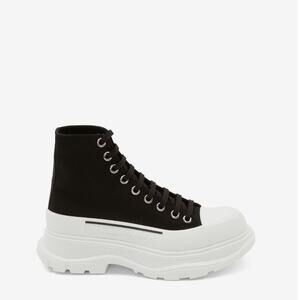 ALEXANDER MCQUEEN Tread Slick Boot Platform Chunky Black White Sz 42 / 9